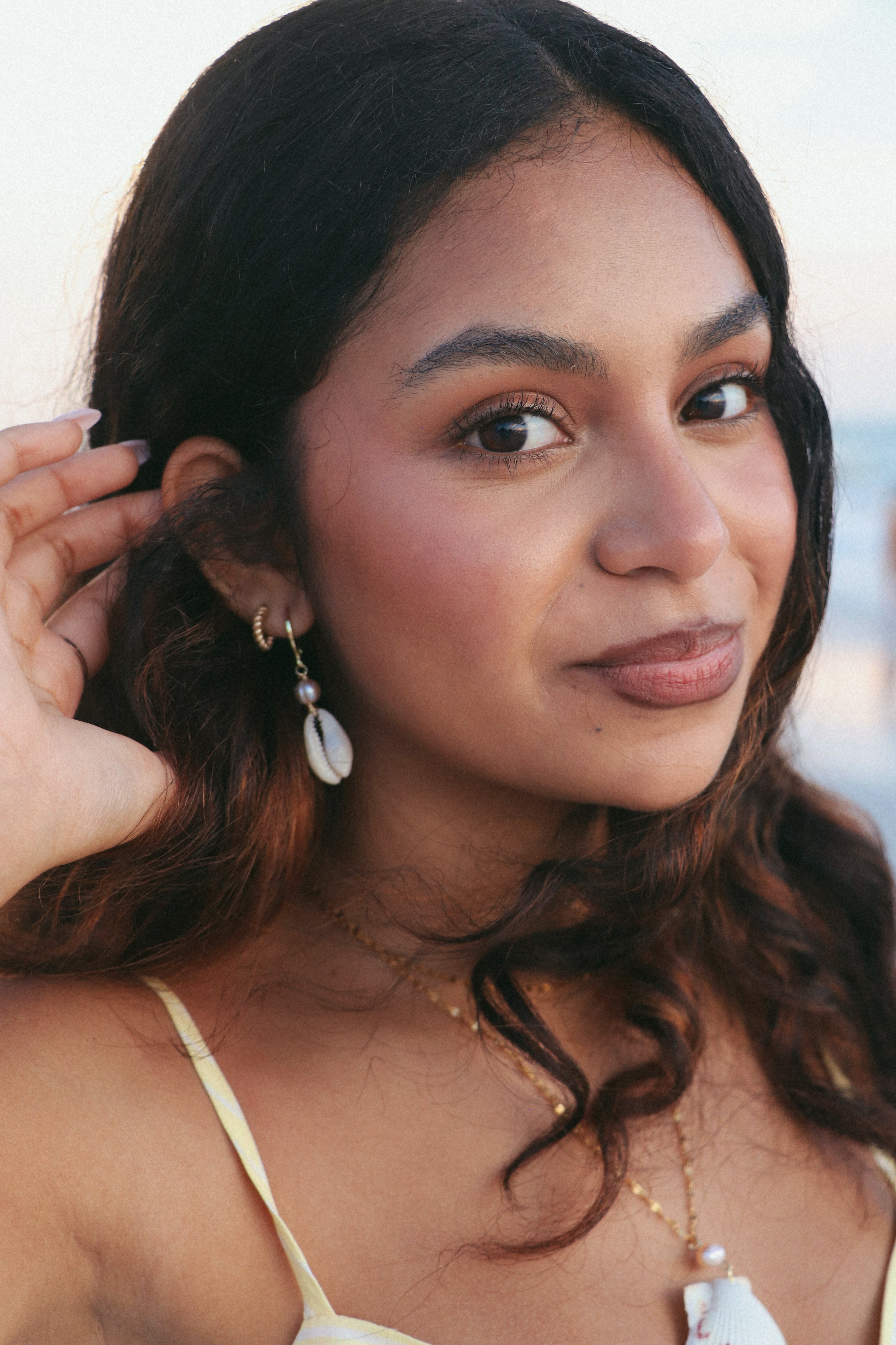 Cowrie Shell Earring